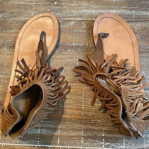Boho Fringe Sandals